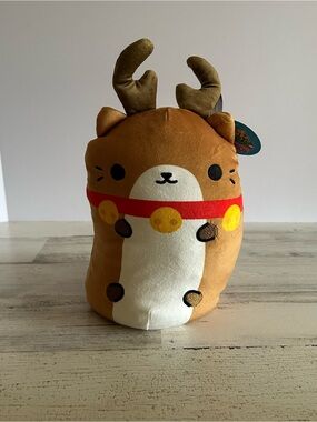 Cats vs Pickles Prancer #243 Reindeer Jumbo Holiday Bean Bag Plush NEW